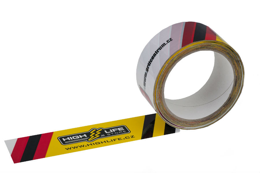 Polypropylene custom printed adhesive tapes - sandwich technology (BOPP)